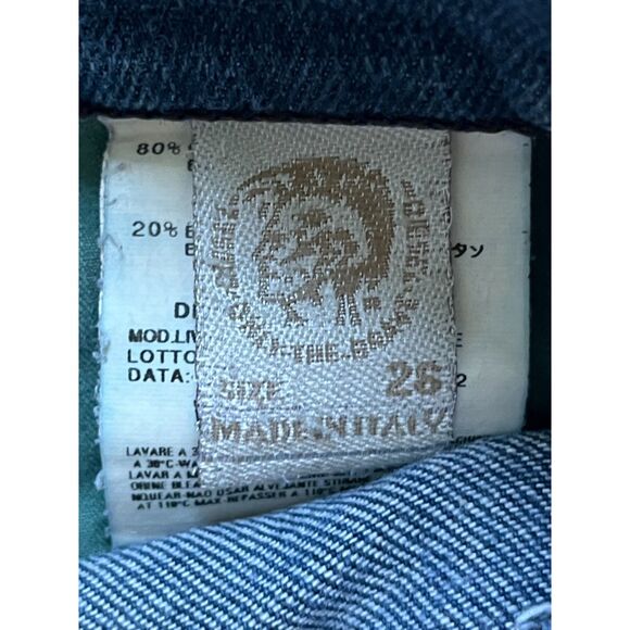 DIESEL LIV Blue Denim Jeans Pants Women's Size 28 - Picture 4 of 10